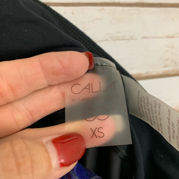 Calia Full Length Patterned Fitness/ Yoga Pants XS - Picture 3 of 8